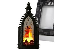 Halloween Lantern - LED Tabletop Candle Lamp | Outdoor & Indoor Party Decoration, Spooky Festival Table Centerpiece, Halloween Prop for Home Décor