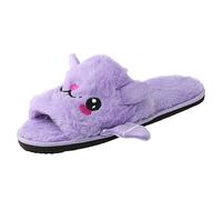 Halloween Lantern Pumpkin Slippers Halloweenn Soft Plush Cozy Non-Slip Open Toe Women Warm Cloud House Shoes Cartoon Soft Home Slides Fuzzy Slippers (7)
