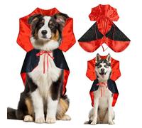 Halloween Large Dog Vampire Costume, Pet Costumes Accessories, Devil Cape Cloak Funny Costume for Big Dog, Halloween Party and Pet Cosplay Supplies