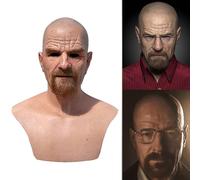 Halloween Latex Full Head Overhead Walter White Breaking Bad Cosplay Mask