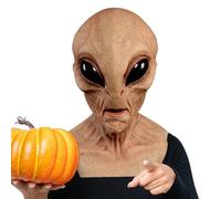 Halloween Latex Head Cover - Full Head Halloween Alien Latex Masque - Scary Masque Cosplay Accessory Props for, Christmas, Easter, Carnival