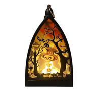 Halloween LED Effrayante Lanterns - Décoration De Table Intérieure Et Extérieure | Centre De Table Pour Salon, Porche, Bureau, Fête, Jardin, Lumière D' Patio, Étagère, Ferme, Maison Hantée