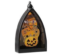 Halloween LED Effrayante Lanterns - Décoration De Table Intérieure Et Extérieure | Centre De Table Pour Salon, Porche, Bureau, Fête, Jardin, Lumière D' Patio, Étagère, Ferme, Maison Hantée