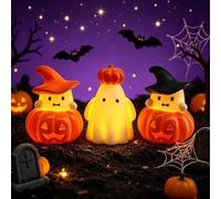 Halloween LED Night Light 3 Pack Pumpkin Witch