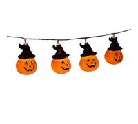 Halloween LED Pumpkin String Outdoor Courtyard Decoration Colorful Rainproof Low Voltage Power Supply Party Lamp /6m Optional and Lights (A, 300.00)