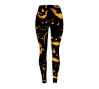 Halloween Leggings Black Women's Funny Spider Web Print Yoga Trousers Women's Large Sizes, Fashion Yoga Sports Trousers Long Leggings Outdoor Leisure Fitness Wonder Trousers for Carnival Party, a, M