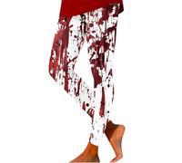 Halloween Leggings for Womens Bat Spider Print Tights Elasticated Waistband Costume Legging Exercise Yoga Sports Smooth Printed Stretchy Cosplayer Clothes Women Workout Running Daily Comfort