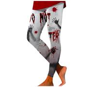 Halloween Leggings Women's High Waist, Funny Spider Web Print Yoga Trousers, Women's Opaque, Fashion Yoga Sports Trousers, Tummy Control Festival Costume Leggings, Wonder Trousers for Fancy Dress
