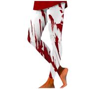 Halloween Leggings Women's High Waist, Funny Spider Web Print Yoga Trousers, Women's Opaque, Fashion Yoga Sports Trousers, Tummy Control Festival Costume Leggings, Wonder Trousers for Fancy Dress