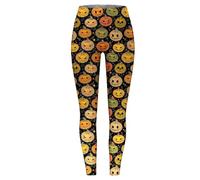 Halloween Leggings Women's Shape, Funny Skull Print Yoga Trousers, Women's Butt Push Up, Fashion Yoga Sports Trousers, Elastic Leggings, Training, Everyday Gym, Miracle Trousers for Halloween, Fancy