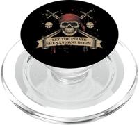 Halloween Let the Pirate Shenanigans Begin Skull Pirates PopSockets PopGrip for MagSafe