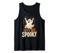 Halloween Let's Get Spooky Ghost Cute Vibes Gift Tank Top