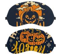 Halloween Letters 2-Pack Light-Blocking Soft Breathable Blindfold Sleeping Masks