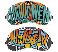 Halloween Letters 2-Pack Light-Blocking Soft Breathable Eye Masks Sleep Mask Eye Patch