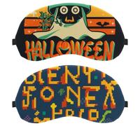 Halloween Letters 2-Pack Light-Blocking Soft Breathable Eye Patch Sleeping Masks