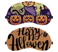 Halloween Letters 2-Pack Light-Blocking Soft Breathable Eye Patch Sleeping Masks