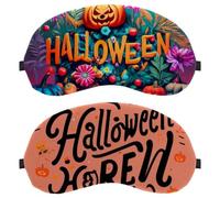 Halloween Letters 2-Pack Light-Blocking Soft Breathable Sleep Mask Eye Masks Sleeping Mask