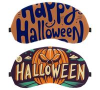 Halloween Letters 2-Pack Light-Blocking Soft Breathable Sleep Mask Eye Patch Eye Cover
