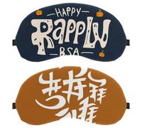 Halloween Letters 2-Pack Light-Blocking Soft Breathable Sleep Mask Eye Patch Eye Cover