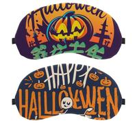 Halloween Letters 2-Pack Light-Blocking Soft Breathable Sleeping Mask Eye Patch