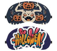 Halloween Letters 2-Pack Light-Blocking Soft Breathable Sleeping Mask Eye Patch