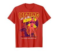 Halloween Lift Heavy Weight Cute Devil Spooky Sexy Demon Gym T-Shirt