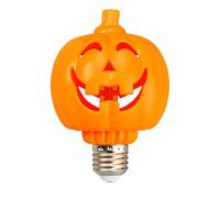 Halloween Light Bulbs Pumpkin | Ghost Faced Pumpkin Decorative Lighting | E27 Screw Base Festive Bulb Decorations for Indoor Outdoor Camping Tents Restaurants Haunted Houses Themed Parties Park Bar
