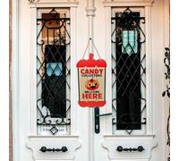 Halloween Light Halloween Door Hanging Sign Wooden Slices Hanging Ornaments Pumpkin Witch Front Door Hanger Wreath Crafts For Home Party forWatermelon Red,26. 5x15. 7cm)