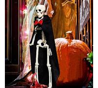 Halloween Lights Creepy Skeleton Bride And Groom Wedding Couple Statue Halloween Party Scary Gothic Wedding Statue Couple Gift Reusable Decorations(D,One Size)