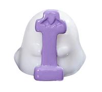 Halloween Liliful Luminous Mini Resin Cute Miniature Figurines Glow in The Dark 5Pcs Mini Resin Halloween Figurines Cute for Home Party Festival Light Purple Easter Indoor (G, 2x2cm)