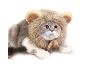 Halloween Lion Transformation Hat Adjustable Pet Dog Cat Festival Dress up Cute and Bizarre Ghost Festival Costume
