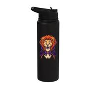 Halloween Lion Witch Hat Vampire Cape Costume Funny Stainless Steel Insulated Water Bottle