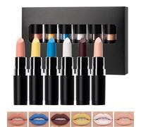 Halloween Lipstick Set - Dark Black Lipstick | Makeup Lipsticks Set, Dark Painted Matte Lipsticks, Durable Halloween Makeup Lip Stick Set for Travel Area, Masquerade Ball, Musi