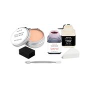 Halloween Liquid Latex Makeup, 60ml Liquid Latex for Face+100ml Fake Blood Spray+ Stipple Sponge+ Scraper, Liquids Latex Sfx Makeup for Fake Scars, Wounds, Halloween Makeups Kit