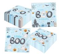 Halloween Little Boo Baby Shower Party Napkins,party decorations,Halloween Little Boo Baby Shower Party Napkins,party decorations (blue)