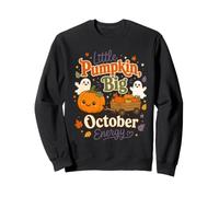 Halloween Little Pumpkin Big October Energy Kids Sweatshirt