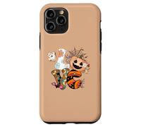 Halloween Love Retro Groovy Pumpkin Ghost Graphic Case for iPhone 11 Pro