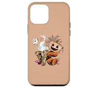 Halloween Love Retro Groovy Pumpkin Ghost Graphic Case for iPhone 12 mini