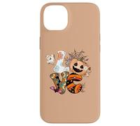 Halloween Love Retro Groovy Pumpkin Ghost Graphic Case for iPhone 14 Plus