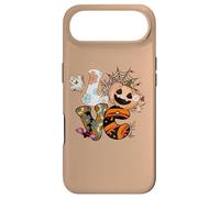 Halloween Love Retro Groovy Pumpkin Ghost Graphic Case for iPhone Air
