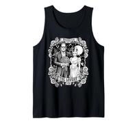 Halloween Lovers Tarot Card Frankenstein Bride Monster Funny Tank Top