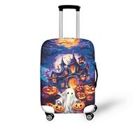 Halloween Luggage Cover for 18-21 Inch Elastic Washable Stretch Suitcase Protector for All Saints' Day Anti-Scratch Travel Suitcase Cover Travel