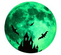 Halloween Luminous Moon Castle Sticker for Room Window