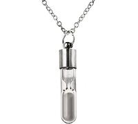Halloween Luminous Pendant Necklace, Alloy Hollow Hourglass Pendant Necklace For Women Jewelry Per ality Pendant Chain Necklace