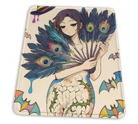 Halloween Magic Witch Gaming Mouse Pad Non-Slip Heat-Resistant Polyester, Anti-Curl Edges Fast UK Delivery (7x8.6in)