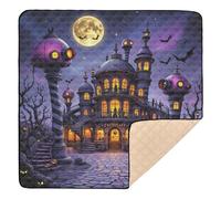 Halloween Magical Observatory View Soft Thick Baby Gym & Activity Mat for Indoor Outdoor Water Resistant Travel Play Mat for Baby Kids Toddlers Infants, 50'' x 50''