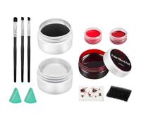 Halloween Make-Up White Black Red Body Colour - Children's Make-Up for Children & Adults, Theatre Make-Up with High Colour Intensity, Waterproof & Sweat-Resistant, Gentle & Skin-Friendly