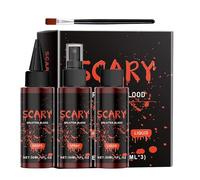 Halloween Makeup Coagulated Blood - Scary Stage Blood Makeup Props | Realistic Halloween Fun Makeup Plasma Set for Makeup Gathering, Stage, Horror Movie