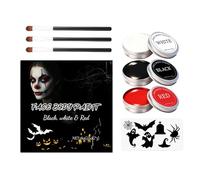 Halloween Makeup Kit | Halloween Washable Long-Lasting | Party Makeup Body Paint Kit - for Carnival Masquerade Event Celebration Cosplay Party Vampire Zombie Kids Adults