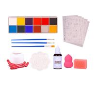 Halloween Makeup Kit - Water Based Face Painting Kit for Party,Fake Blood Painting Cosplay Supplies for Girls Boys Kids Holiday Performance Event Vampire Zombie Photoshoot Party